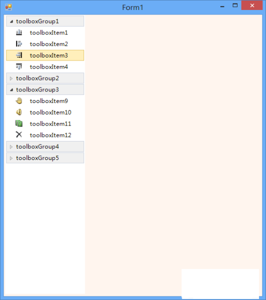 C# 抽屉菜单实例(winform左侧导航菜单)
