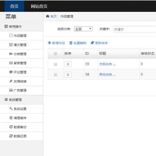 文章发布模板(纯html)