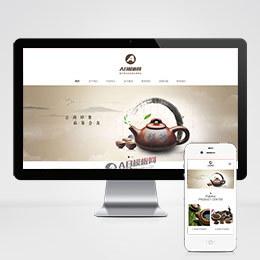 绿色产品展示类企业织梦自适应模板 自适应响应式茶叶网站源码