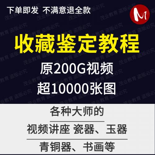 玉器翡翠青铜书画古玩瓷器视频图片资料收藏专家鉴定技术技巧教程