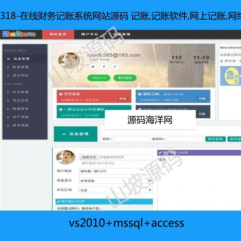 318-在线财务记账系统网站源码 记账,记账软件,网上记账