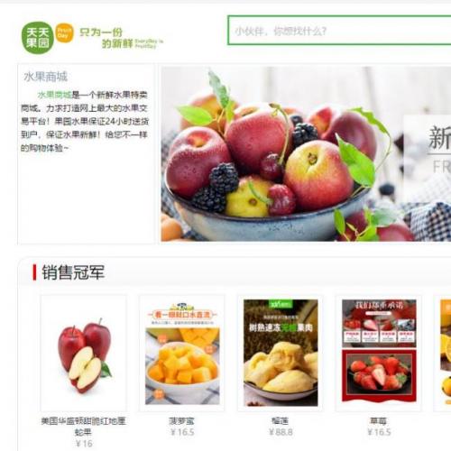 331 .NET水果商城网站系统源码包调试运行