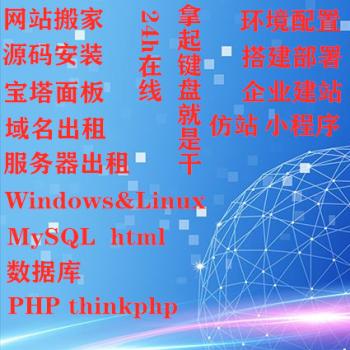 网站安装/搬家宝塔面板app部署api配置/建站/区块链源码搭建/调试