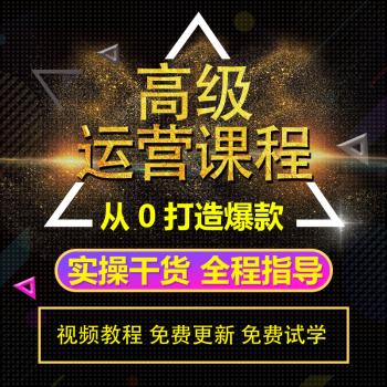 淘宝开店运营教程全套视频新手入门课程我要开网店教学新手2019