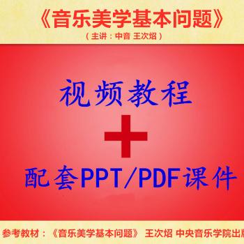 中音 王次炤 音乐美学基本问题 PPT教学课件视频教程讲解学习资料