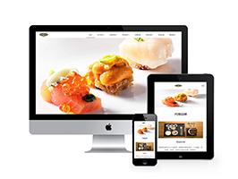 响应式餐饮管理类企业网站织梦dedecms模板(自适应手机端)