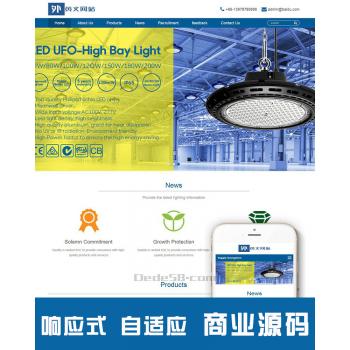 响应式英文外贸灯具照明网站建设php源码织梦模板HTML5带后台SEO