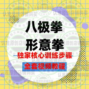 八极拳形意拳武术零基础视频教程全集独家训练步骤核心PDF教材