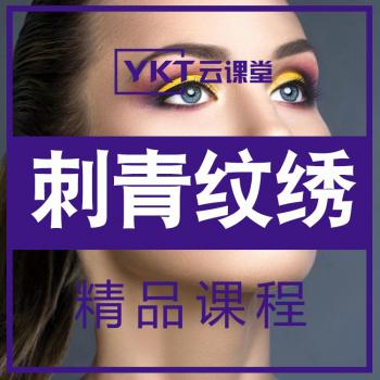 韩式半永久视频教程纹眉唇皮肤定妆海藻水雾发际线纹绣眉学习课程