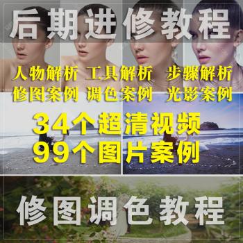PS修图调色Camera RAW教程一,二季ps影楼后期教程赠素材图