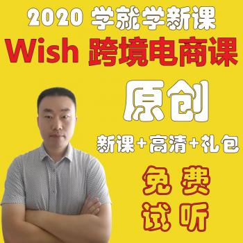 2020Wish视频教程跨境电商开店铺注册运营新手外贸基础实操培训课