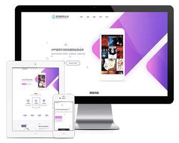 Thinkphp响应式网络软件网站模板+前后台源码