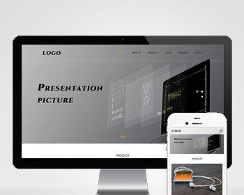 (自适应移动端)英文外贸网站模板 企业通用电子产品外贸网站源码