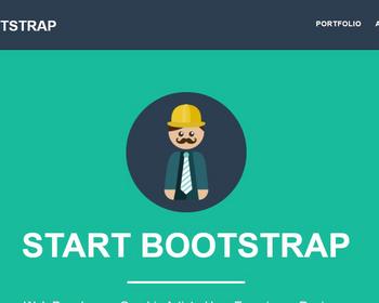 大气扁平风格bootstrap企业模板
