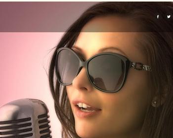 音乐之声大气美女麦霸网站模板