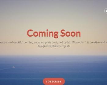 Coming上线网站倒计时模板