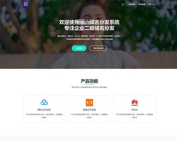 二级域名分发系统源码二级域名解析源码二级域名分发全站源码域名DNS解析|全自动解析