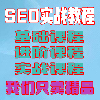 seo视频教程/seo新手基础教程/seo进阶实战教程/seo优化培训视频