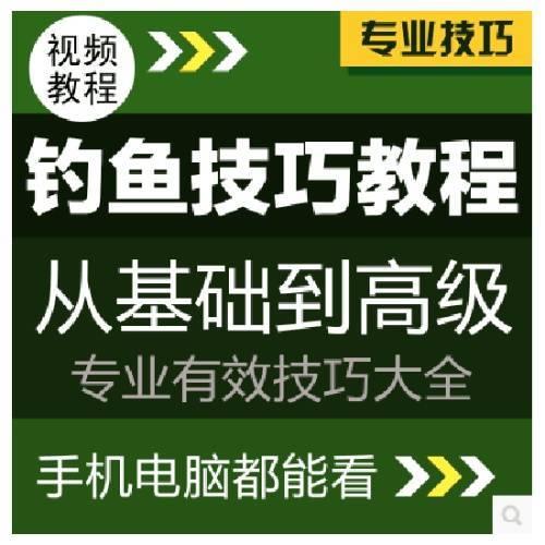钓鱼钓鱼技巧实战宝典钓技培训基本功路亚钓法视频教程教学大全