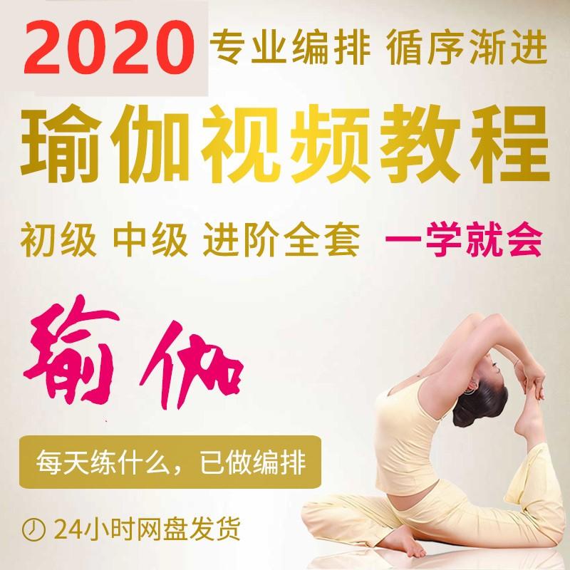 2020瑜伽视频教程全套零基础初学者入门教学家练塑形减肥瘦身课程