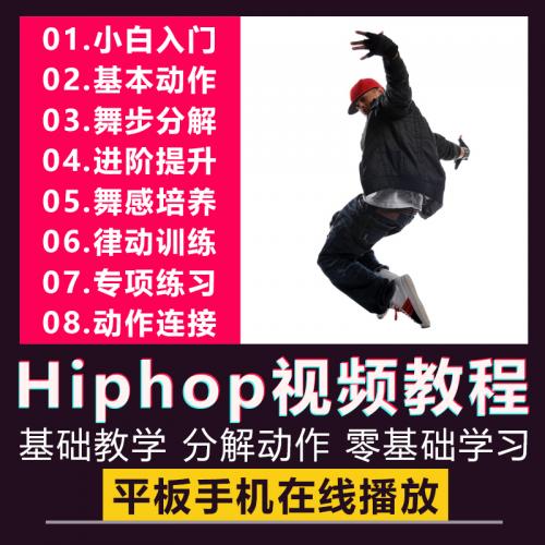 街舞Hiphop视频教程嘻哈舞教学成人舞蹈学习课程零基础入门自学课