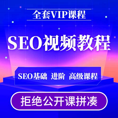 网站seo优化教程视频SEO实战推广搜索引擎关键词收录竞价排名课程