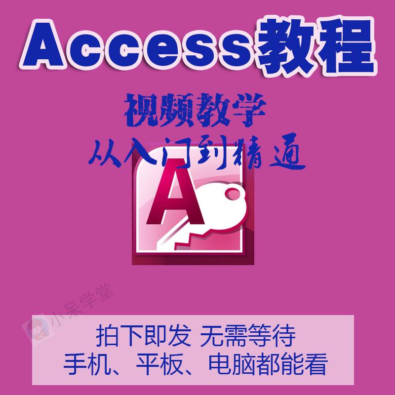 Access2013/2010/2007/2003数据库开发教学视频教程自学全套入门