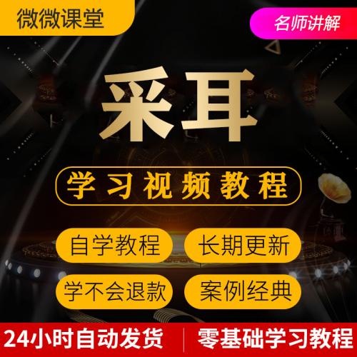 采耳视频教程教学培训课程在线自学成人零基础从入门到精通教程