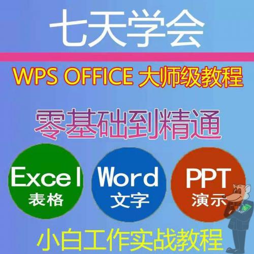高级office办公excel教程表格制作函数ppt视频word电子版wps课程