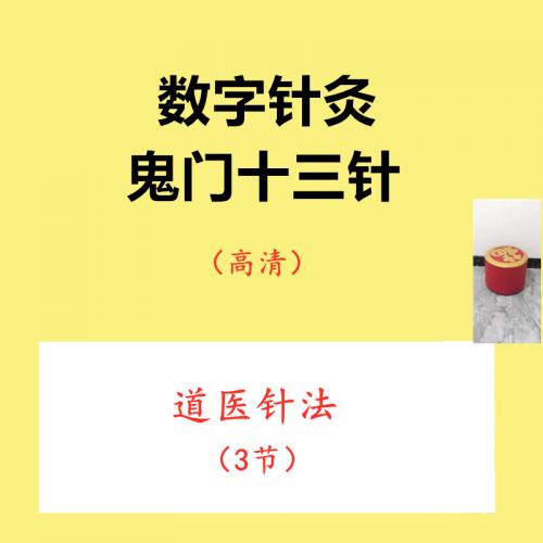 数字针灸疗法鬼门十三针疼痛扎针手法中医入门针灸学穴位视频教程