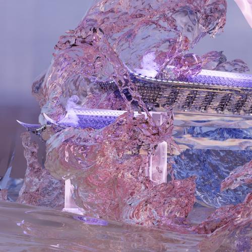 原创 新中式 幻彩 鲤鱼跃龙门 模型素材 通用 Blender FBX OBJ 12