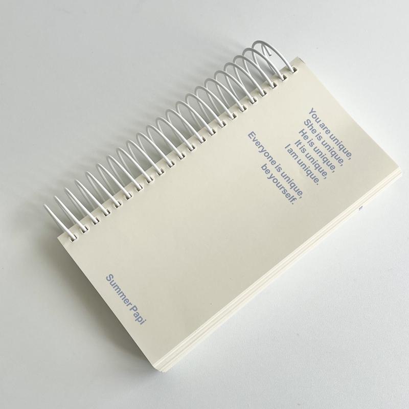 summer papi原创线圈便签本 手账素材 记事本 可撕便签本