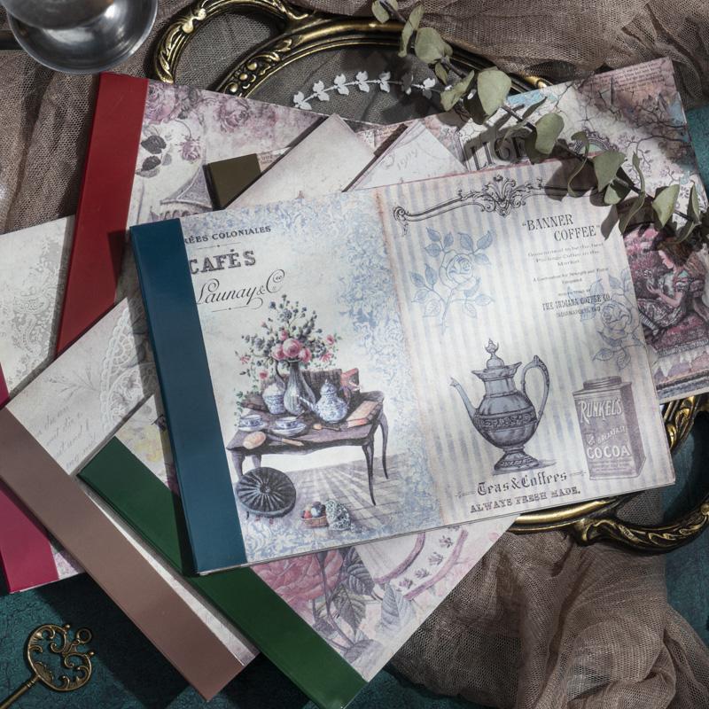 维多利亚午后花园素材纸可撕复古风复古ins风手帐装饰diy素材拼贴