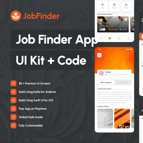 人才招聘APP平台整套Xcode+SwiftUI源码安卓苹果双系统源文件模板