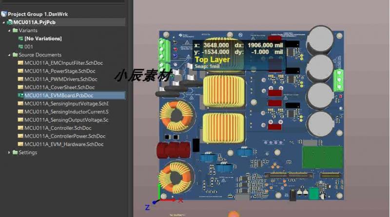 电源PFC入门 TI单相三相维也纳VIENNA整流器无桥 原理图PCB资料