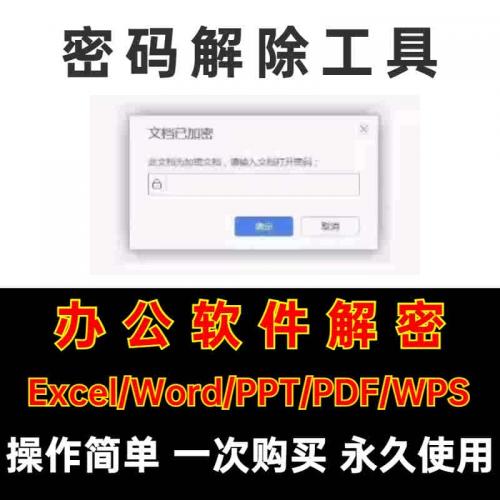 文档密码解除表格破解工具PPT/PDF/Wps去除权限密码保护限制工具