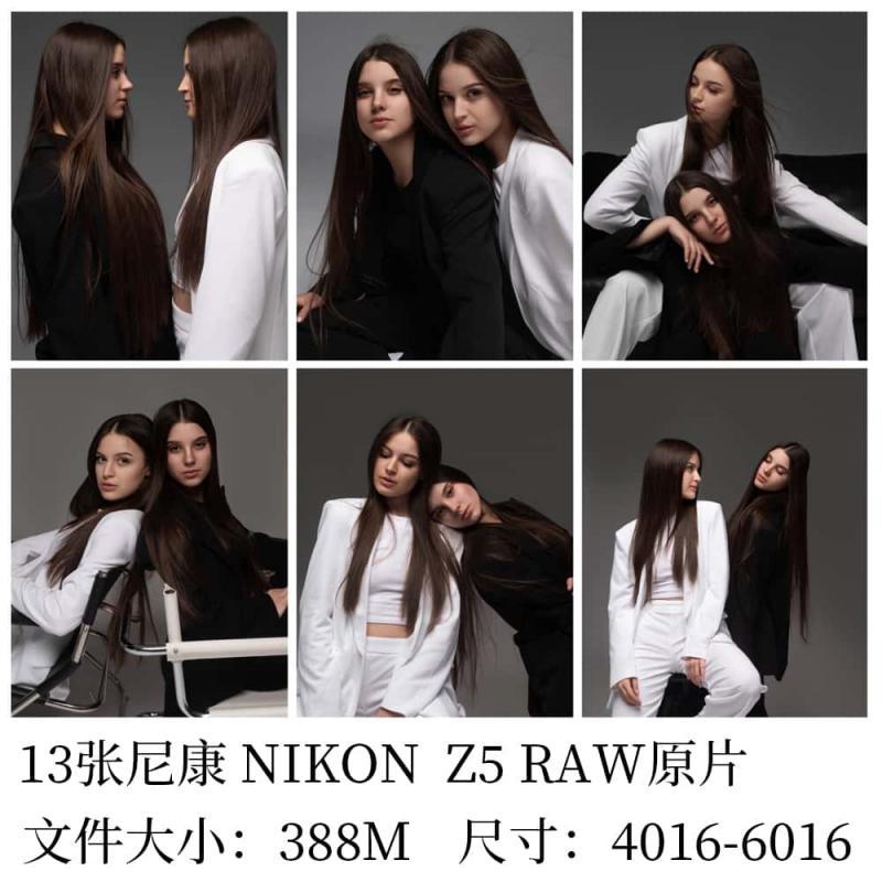 【R347】时尚棚拍人像摄影尼康Z5RAW原图原片PS修图调色未修图