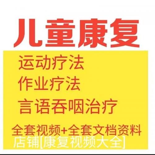 儿童康复 神经康复 PT OT ST PPT 文档
