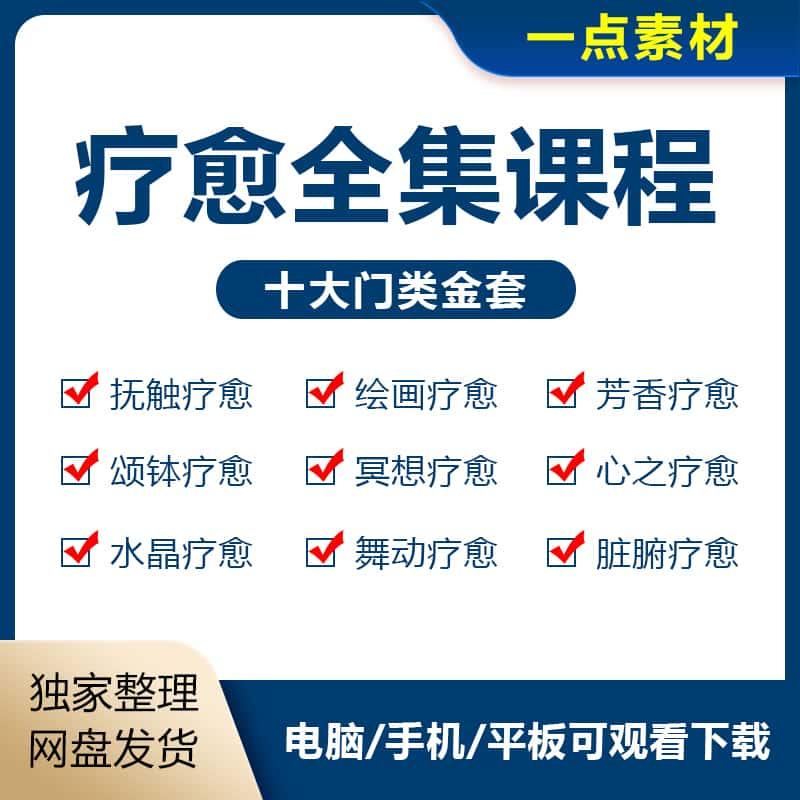 2025疗愈师教练课程视频合集身心整合疗愈课程全套自学十大门类