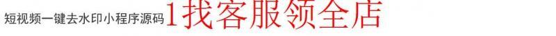 短视频源码去水印程序小一键