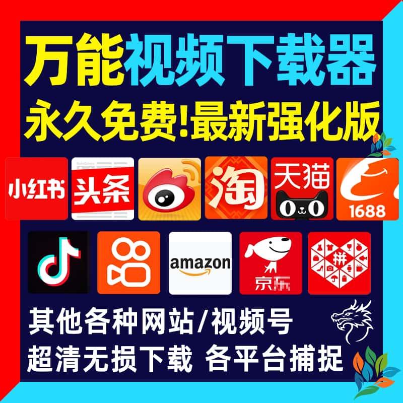 视频下载软件万能下载器网页插件批量下载短视频号抖音小红书微博