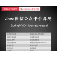 java微信公众号平台开发源码 服务号订阅号系统软件微网站 保运行