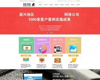 大气宽屏企业网网络公司软件公司营销型模板网站源码手机wap源码