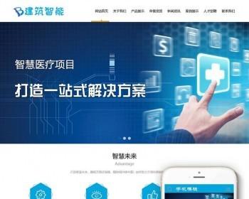 《亲测整站+移动端》新版高端大气新版通用营销型服务公司建筑智能化软件研发系统类织