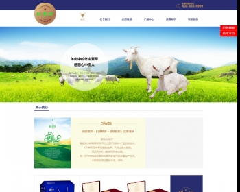 简洁大气食品餐饮行业企业公司织梦模板