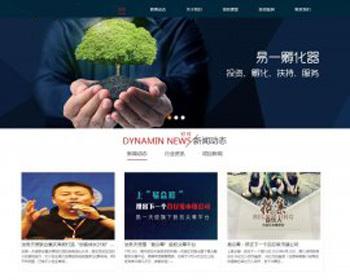 织梦模板 深蓝色金融基金投资类网站模板