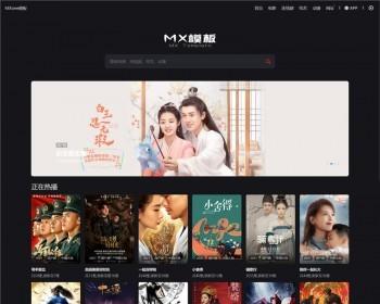 苹果cmsV10黑色精美Mxone电影先生在线影视网站模板 自适应移动端