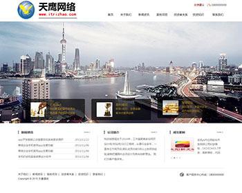 金融投资类企业网站源码 DEDECMS模板 织梦模板