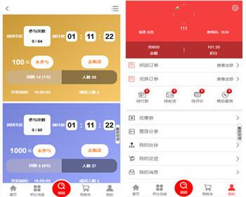 拼团商城 团 抢购 返利商城 自带支付接口 wap app 可二开