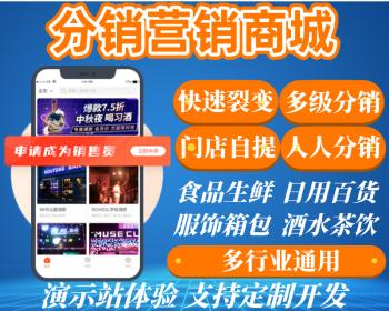 推广营销商城系统源码丨烟酒糖茶分代销推销推广员代理商APP丨线下推广门店自提人人营销